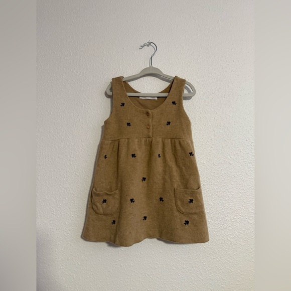 Zara Wool Blend Dress With Cherries - Picture 2 of 5